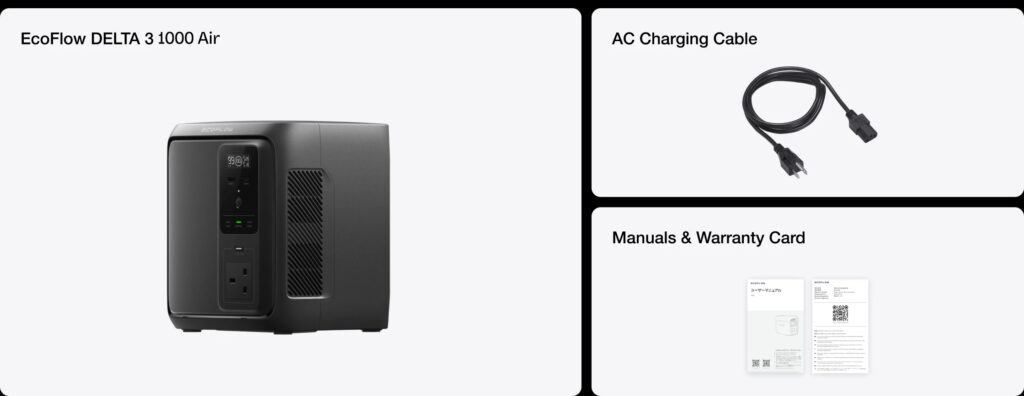 ecoflow delta 3 2000 air power station 1500w, 1920wh