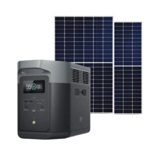 eco flow delta 3 1000 air solar generator with 500w panel